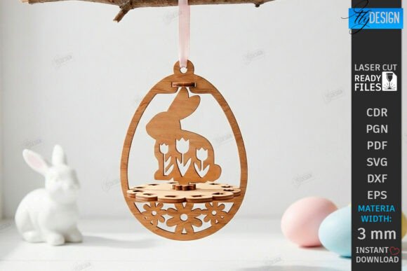 Paquete de adornos de huevo de Pascua - Imagen 8