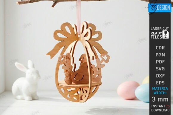 Paquete de adornos de huevo de Pascua - Imagen 9