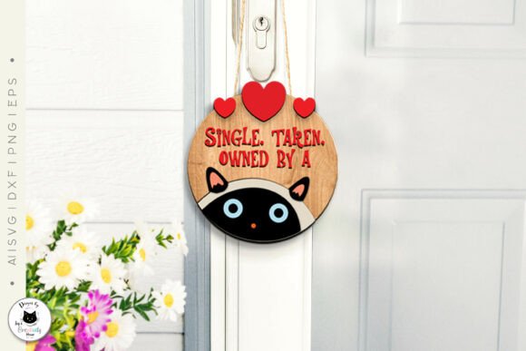 Paquete de letreros redondos de San Valentín con gatos y perros - Imagen 4