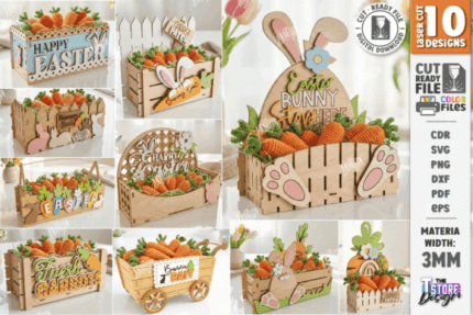 Paquete de cajas y cajones de Pascua