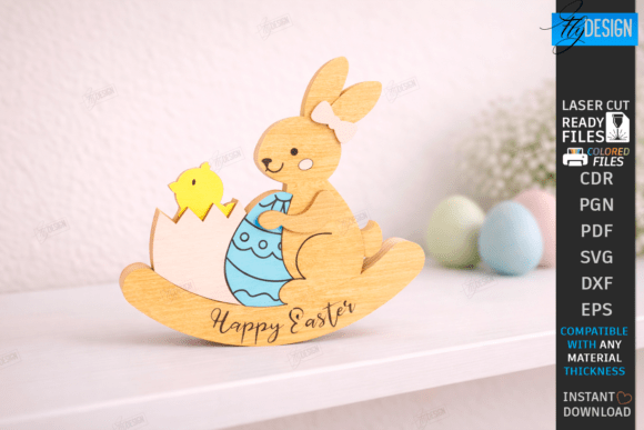 Paquete de balancín de conejito de Pascua - Imagen 6