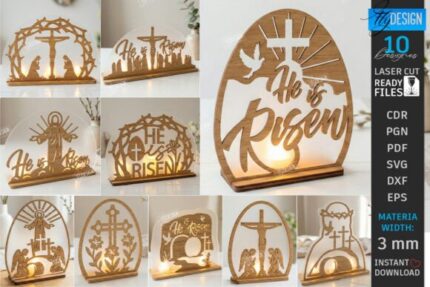 Paquete de candelabros de Pascua