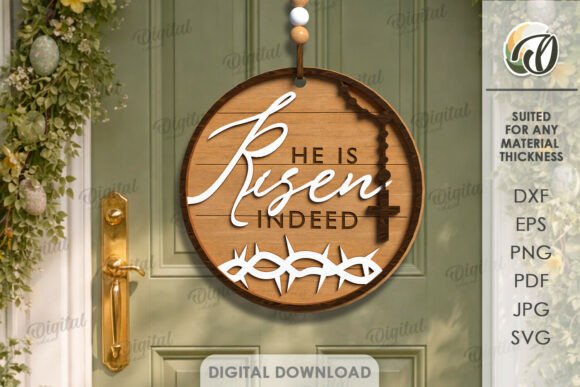 Paquete de letreros redondos de Pascua - Imagen 9