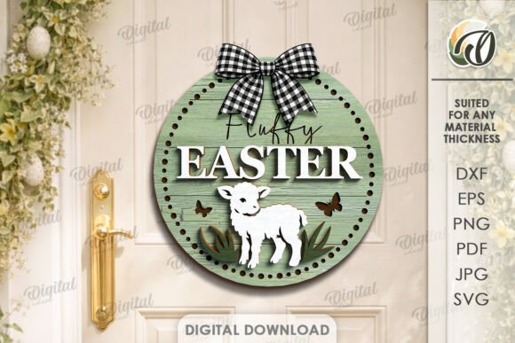 Paquete de letreros redondos de Pascua - Imagen 10