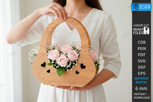 Cesta de flores - Imagen 3