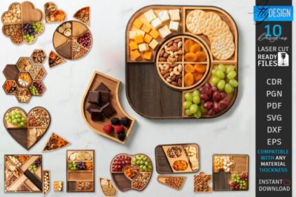Paquete de bandejas para servir refrigerios