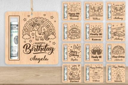 Paquete de portamonedas de cumpleaños