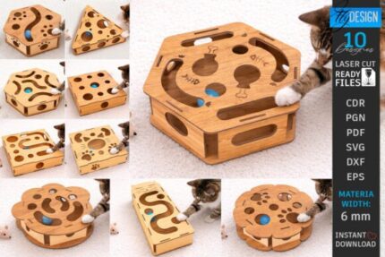 Laberinto de juguete para gatos