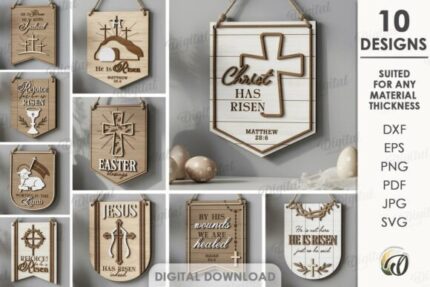 Paquete de banderas cristianas