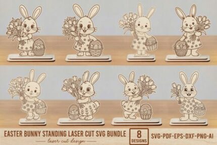 Paquete de conejo de Pascua de pie