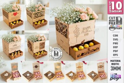 Set de flores y caja de bombones