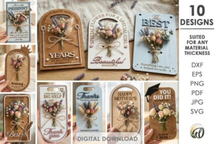 Juego de soportes para flores de regalo