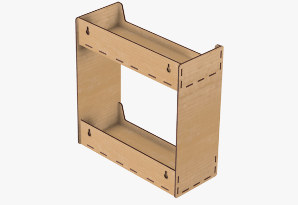 Estantería de pared de dos niveles - Imagen 3