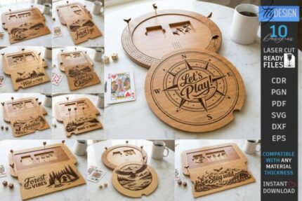 Juego de mesa de cribbage de viaje
