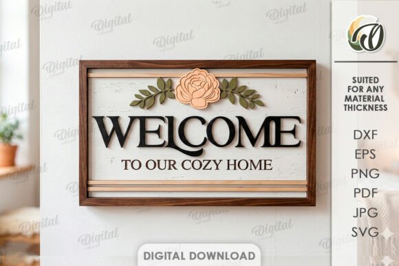 Paquete de decoraciones de pared "Bienvenido a casa" - Imagen 2