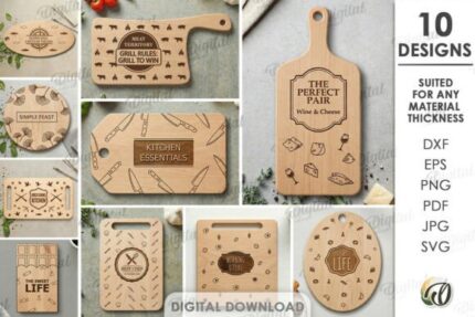 Paquete de tablas de cortar