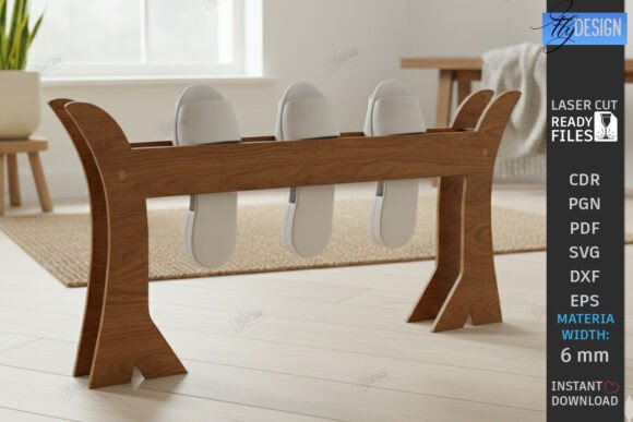 Paquete de soportes de madera para zapatillas - Imagen 2