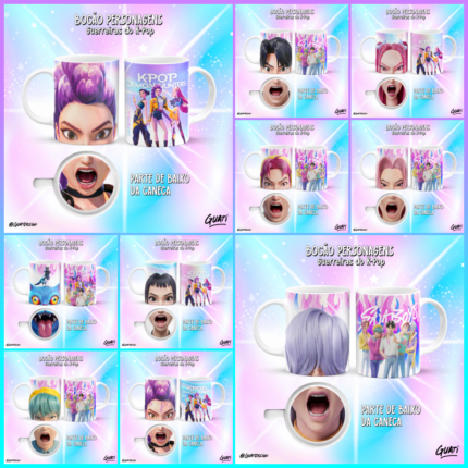 TAZAS CON BOCAS Guerreras K Pop