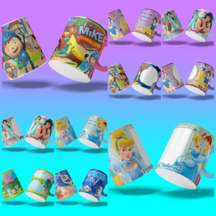 TAZAS PERSONAJES DISNEY INFANTIL