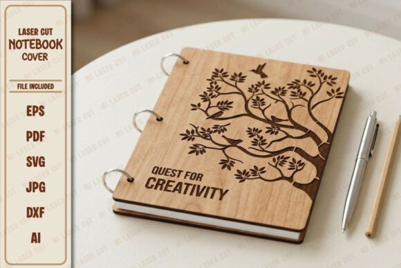 Paquete de 10 fundas de madera premium para cuadernos - Imagen 5