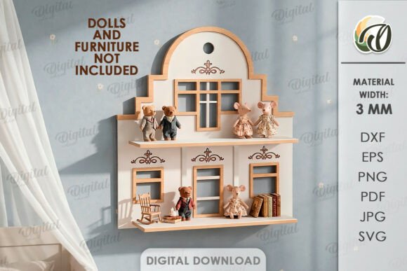 Estanterías para casa de muñecas - Imagen 6