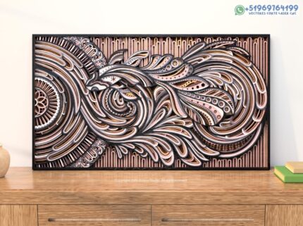 Arte mural 3d Koi