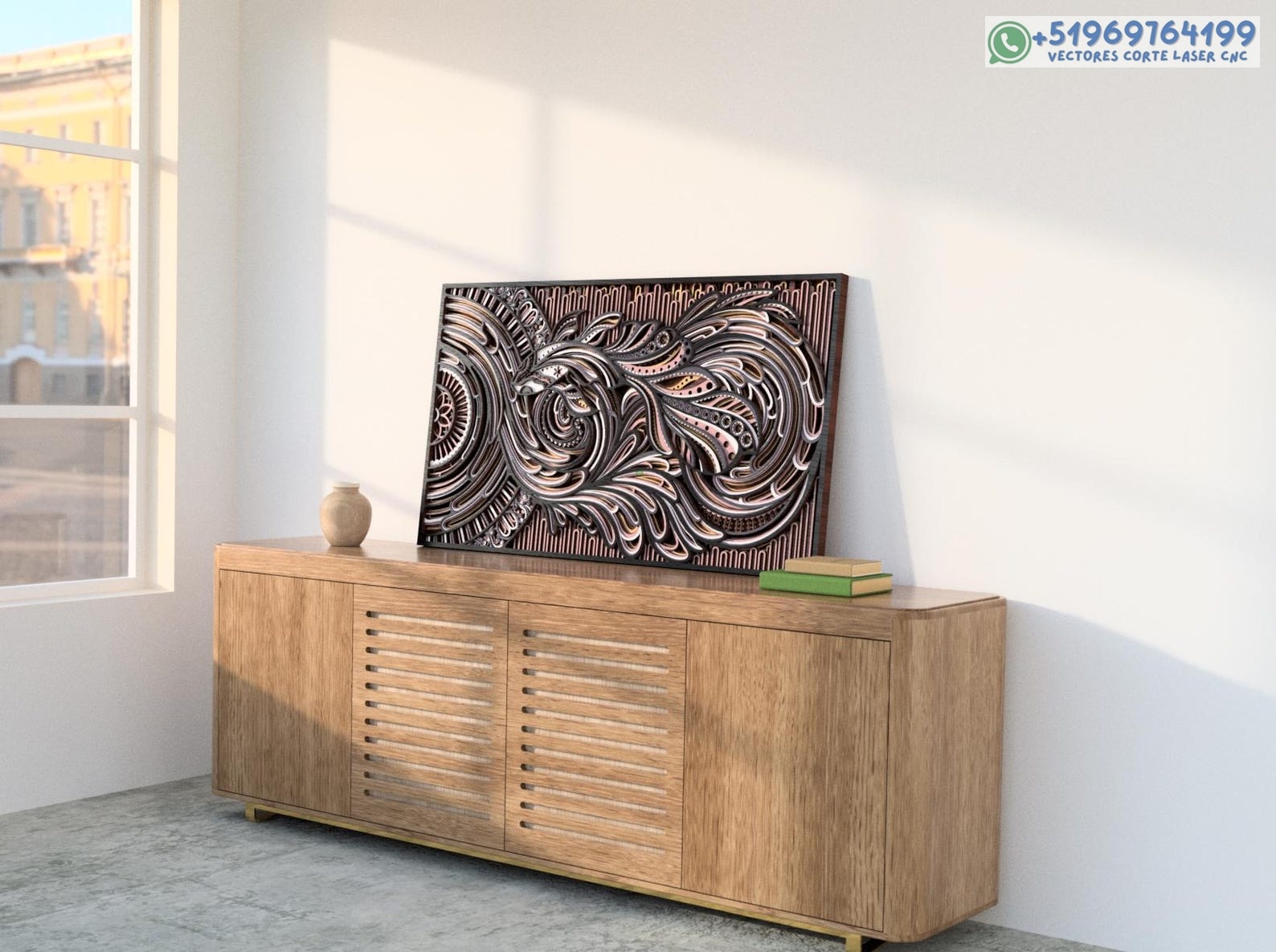 Arte mural 3d Koi - Imagen 3