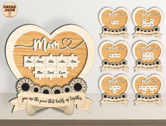 Letrero de rompecabezas para mamá