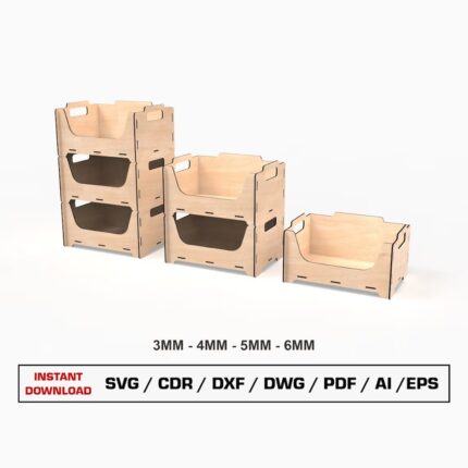 Caja de almacenamiento apilable
