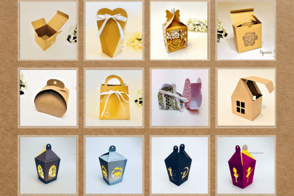 Coleccion cajas de carton diseños variados - Imagen 4