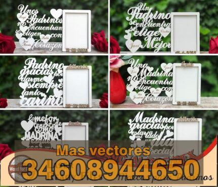 6 Marcos de fotos para madrina