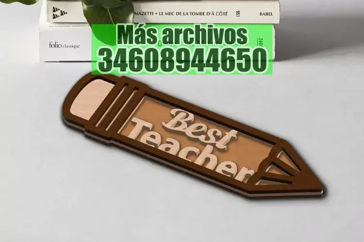La mejor plantilla de lápiz para decoración de profesores