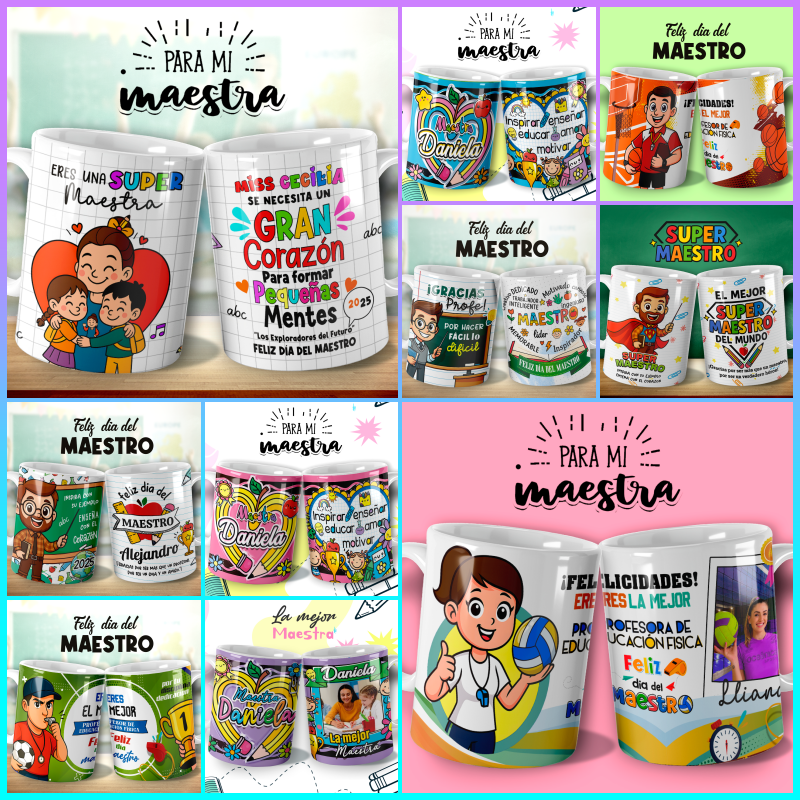 Tazas día del maestro