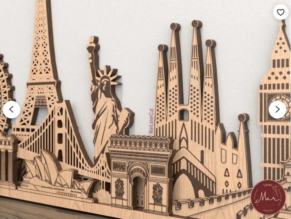 Monumentos mundiales en capas 3D - Imagen 2