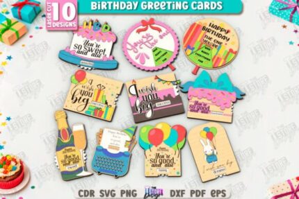 Paquete de tarjetas de felicitación de cumpleaños