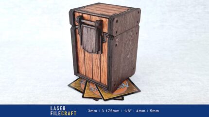 Caja de almacenamiento de tarjetas con mecanismo de bisagra deslizante