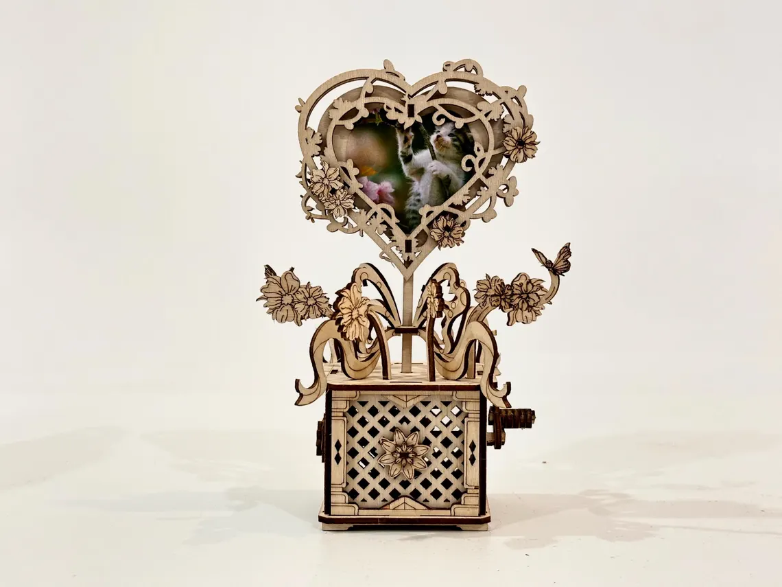 Caja de álbum de fotos de flores mecánicas para el Día de la Madre - Imagen 4