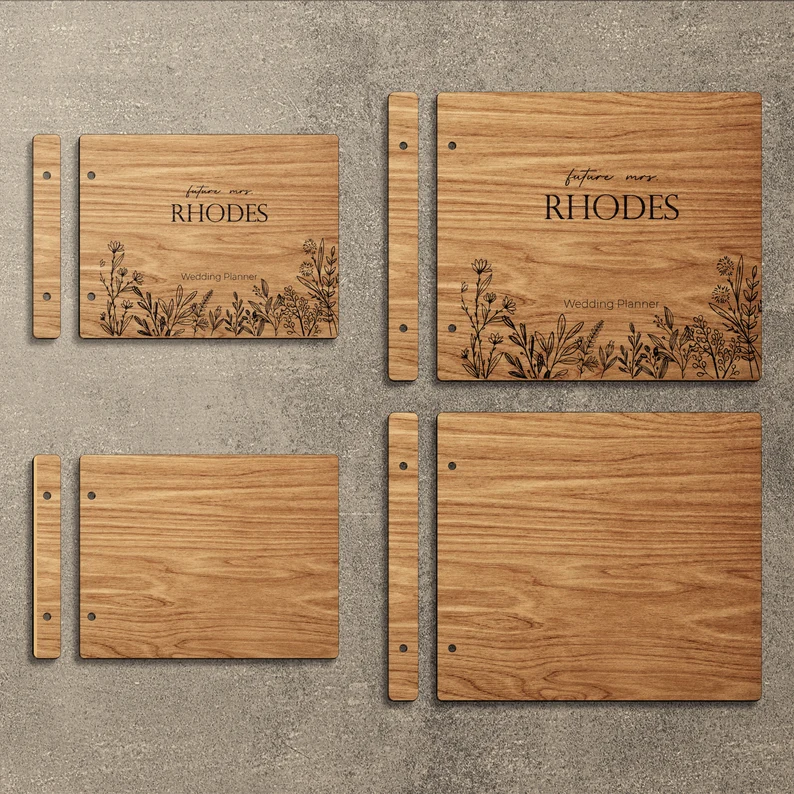Libro de planificador de bodas floral personalizado - Imagen 5