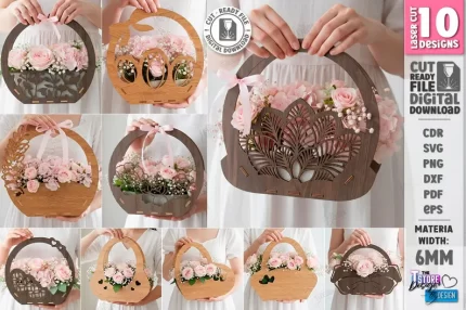Cesta de regalo de flores
