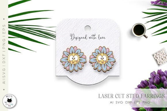 Pendientes de flores divertidas - Imagen 6