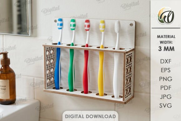 Paquete de soportes para cepillos de dientes - Imagen 9