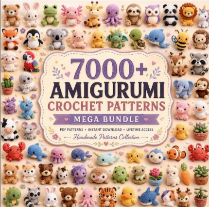 Paquete de más de 7000 patrones de amigurumi a crochet