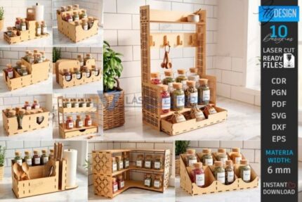 Juego de organizadores de cocina