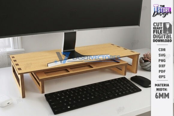 Paquete de elevadores de soporte para monitor - Imagen 4