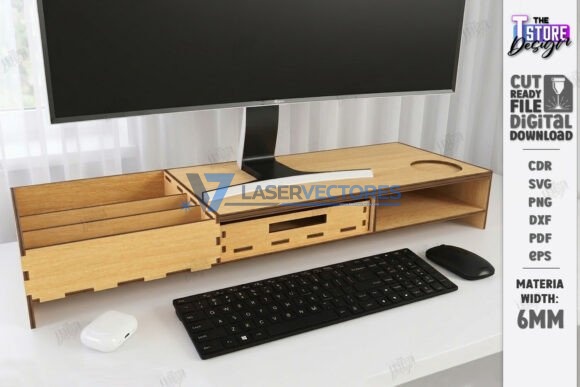Paquete de elevadores de soporte para monitor - Imagen 6