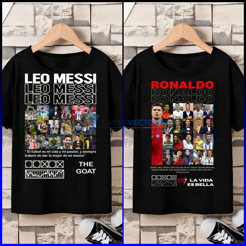 Camisetas Messi y Ronaldo
