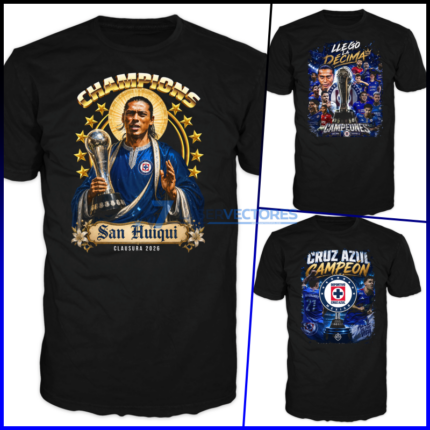 Camiseta Cruz azúl campeón