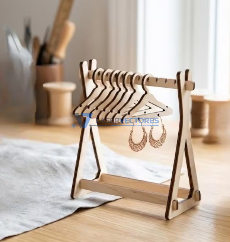 Mini perchero para pendientes aretes - Imagen 2