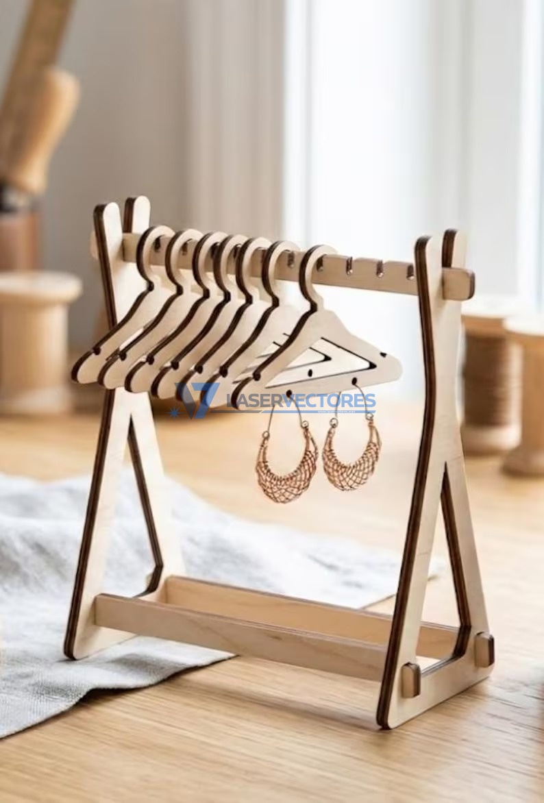 Mini perchero para pendientes aretes - Imagen 3