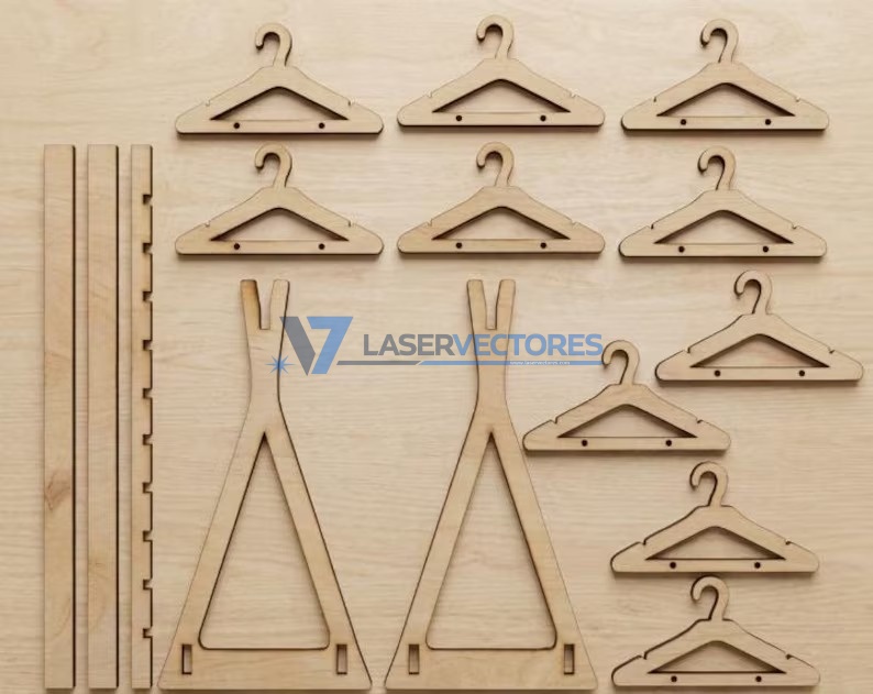 Mini perchero para pendientes aretes - Imagen 4